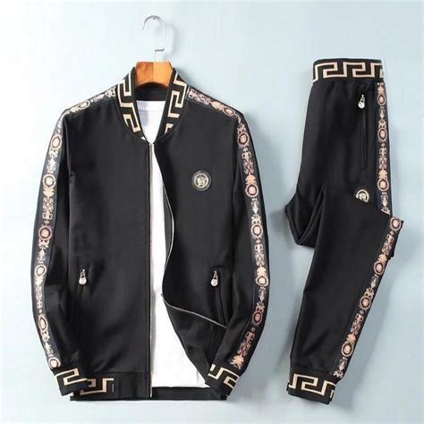 versace men's wear|versace tracksuit men's.